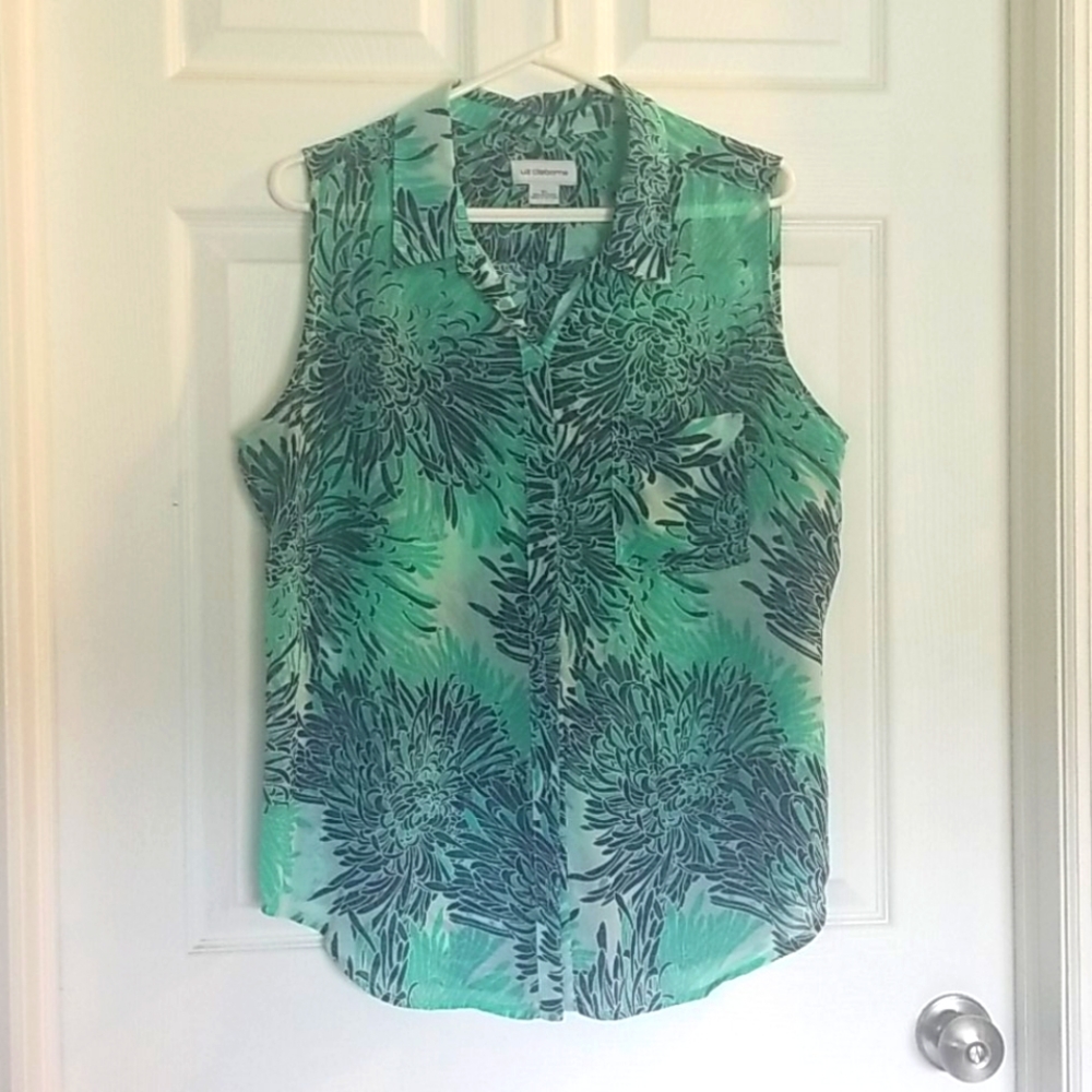 Sheer Liz Claiborne sleeveless blouses (2)